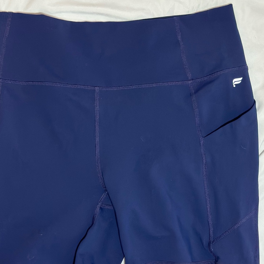 FABLETICS- navy blue spandex, size large.